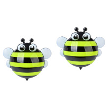 2Pcs Green Toothbrush Stands Cartoon Wall Storage