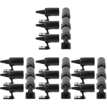 24Pièces Dispositifs Avertisseurs Cerf ABS Noir Pour Auto
