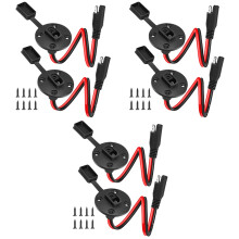 3Paires Câbles Sae Rapides Rouge+noir Pour Solaire Outdoor
