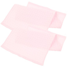2Pièces Lingettes Bébé En Coton Rose Absorbantes Pour Usage À