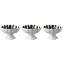 3Pièces En Céramique Socle Design Chrysanthème