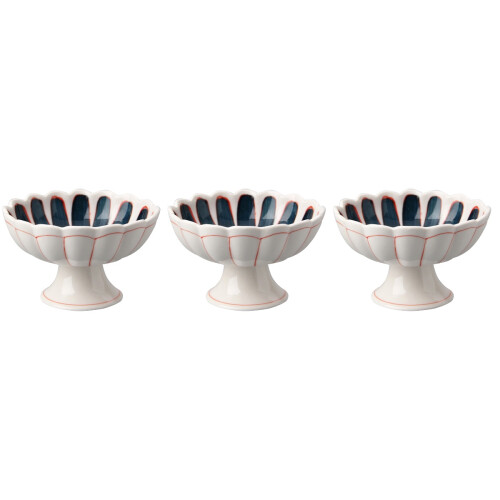 3Pièces En Céramique Socle Design Chrysanthème