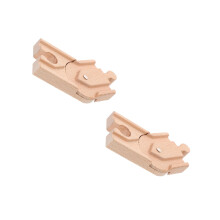 2Pièces Rails De Train En Bois Khaki Jouet Educatif Enfants
