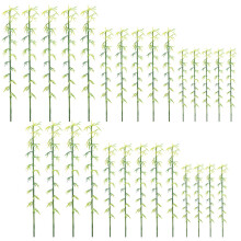 120Pièces Ornement Mini Bambou Artificiel Vert Pour Tableaux De Sable