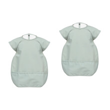 2Pièces Bavoirs Bébé Vert Imperméables Avec Côté
