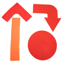 4Pièces Marqueurs De Terrain Composite Rouge Pour Entraînement Sportif