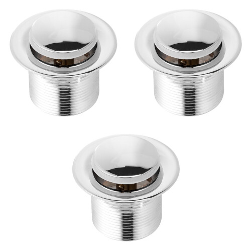 3Pièces Vidange Pop-Up Argent Durable Pour Maison