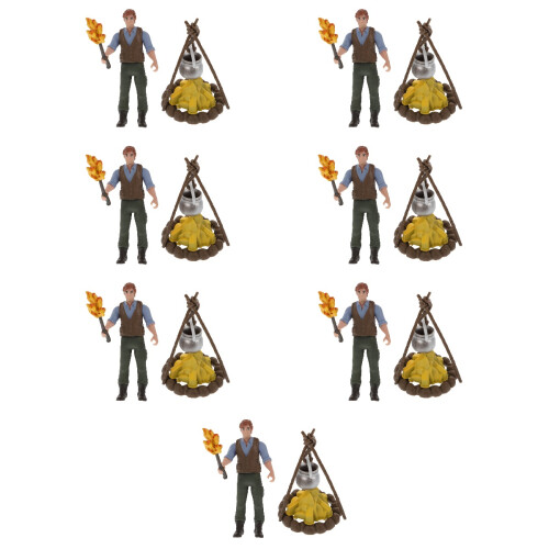 7Ensembles Figurines Miniatures Créatives Accessoires Pour Paysage
