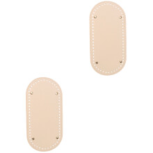 2Pièces Fond De Sac Crocheté PU Avec Clous Pour Décoration