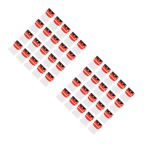 60Pièces Autocollants Guide Ongles Blancs Demi- DIY