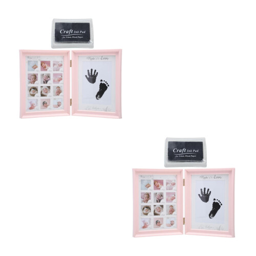 2Pièces Photo Bébé Rose Durable Pour Souvenirs Décoration