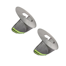 2Pièces Protection Cou Casquette Grise Pour Casque Chantier Réflecteur