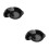 2Pièces Casseroles Céramiques Noires Multi-Usages Ergonomique 1