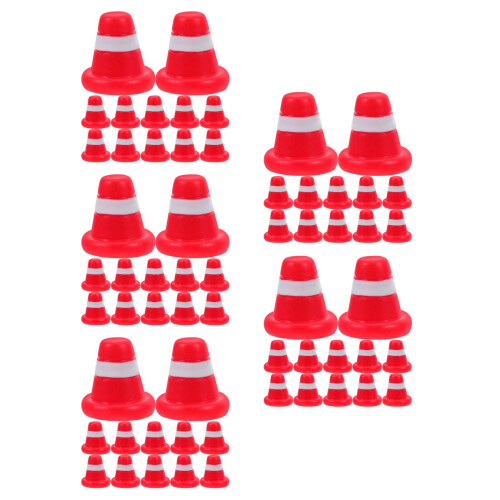 100Pièces Mini Cônes De Rouges Pour Jeux Et Décoration Maison