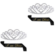 2Ensembles Costume De Fête Couronne Et Ceinture Raffinée