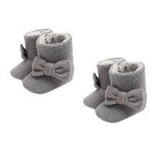 2Paires Bottes D'hiver Enfants Coton Épais Mode