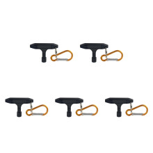 5Pièces Clés De Tambour Métal Noires Facile Pour Batterie