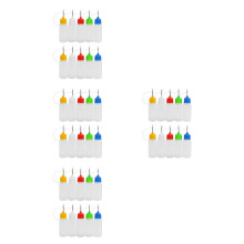 40Pièces Flacons Squeeze Buse Fine Colle Liquide Multiusage Couleurs