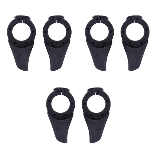 3Paires Guidons Poignets Route Noir Fixation Sécurisée