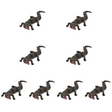 8Pièces Figurines Animaux Réalistes Marron Jeu Éducatif Enfant