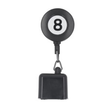 Snooker Chalk Holder with Retractable Cord, Pool Table Accessories with Belt Clip, Lightweight and Portable Retractable Chalk Holder with Tight Fit