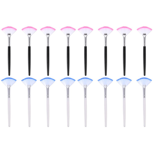 16Pièces Outils Beauté Brosse Éventail Pour