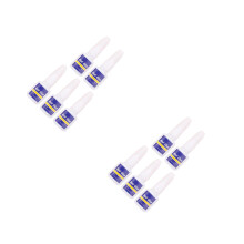 10Pièces Colle Ongles Press on Pinceau Précis Entretien Ongles Cassés