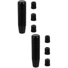 2Pièces Bouton De Changement De Vitesse Alliage Aluminium Noir