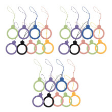 27Pièces Porte-Clés Silicone Multi-Usage Lanière Téléphone Colorée
