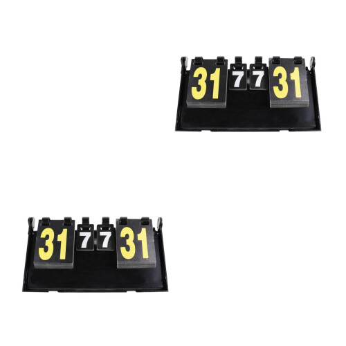 2Pièces Table Score 4 Chiffres Noir Pour Tennis, Basket Plus