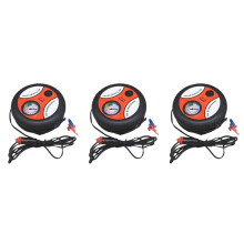3Pièces Compresseur D'air Portable Rouge Avec Manomètre Pour