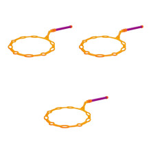 3Pièces Baguettes À Bulles Orange Matériel Plastique Sécurisé