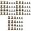 216Pièces Fixations Rivet Pour Artisanat Cuir Sacs Ceintures DIY 1