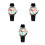 3Pièces Enfants Motif Quartz Noir Confortable Durable 1
