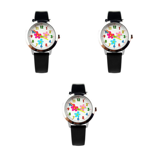 3Pièces Enfants Motif Quartz Noir Confortable Durable