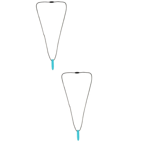 2Pièces Collier De Dentition Bébé Silicone