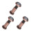 3Pièces Peephole Marron Confidentialité Porte 1