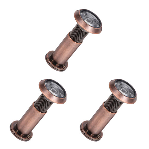 3Pièces Peephole Marron Confidentialité Porte