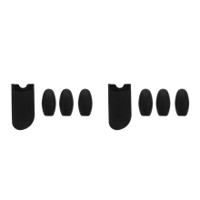 8Pièces Protection Doigt Et Repose Pouce Silicone Noir Pour Saxophone