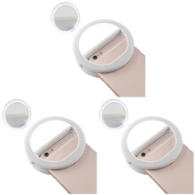 3Pièces Selfie Ring Light Pour Smartphone 3 Intensités