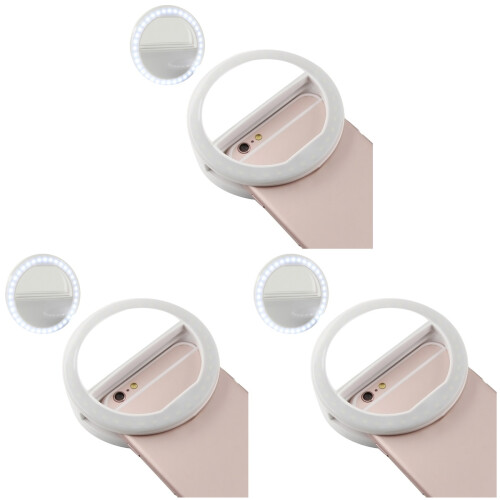 3Pièces Selfie Ring Light Pour Smartphone 3 Intensités