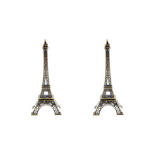 2Pièces Tour Eiffel Métal Souvenir Décoration