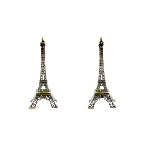 2Pièces Tour Eiffel Métal Souvenir Décoration