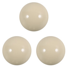 3Pièces Boules De Billard En Résine Beige Pour Entraînement Jeu