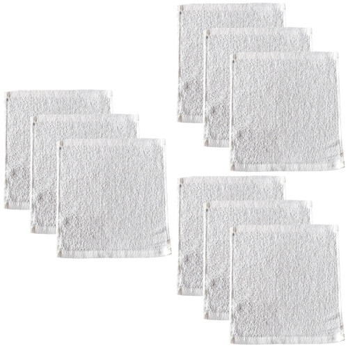 9Pièces Serviettes En Coton Jetables Confortables Pour Usage Hôtelier