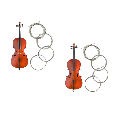 8Pièces Cordes De En Nylon Argenté Accessoires Durables