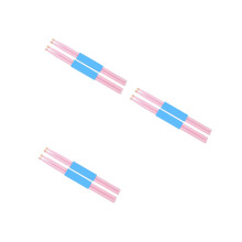 6Paires Baguettes De Percussion Rose En Érable Texture Délicate