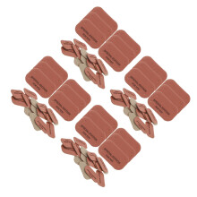 400Pièces Étiquettes Cuir Handmade Marron Pour Crochet DIY Avec Trous