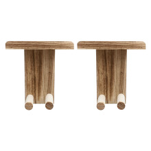 2Pièces Porte-Guitare Mural Bois Pratique Pour Maison Multi