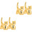 4Pièces Support Bagues Chat Doré Compact Et Décoratif Pour Bijoux 1